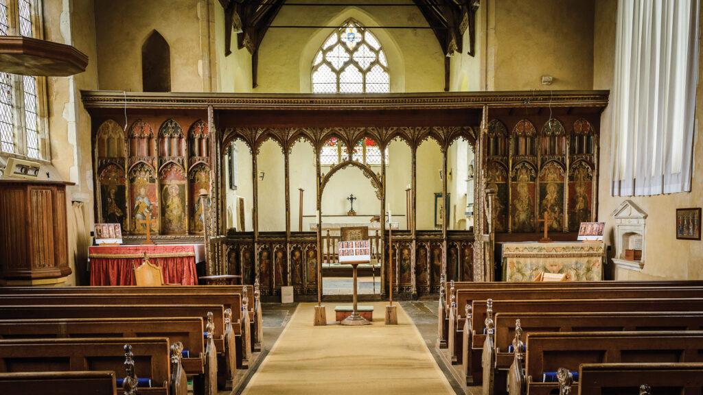 Ranworth Rood Screen in Norfolk